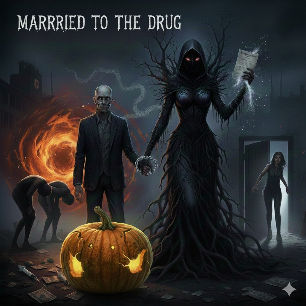 Song artwork for Married to the Drug by Kellie Larson