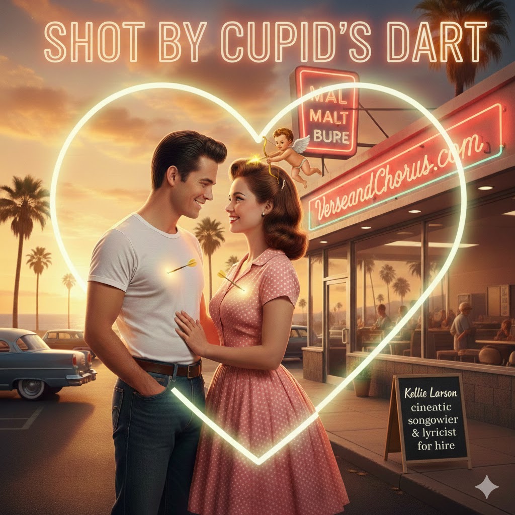 Song artwork for Shot by Cupid's Dart by Kellie Larson