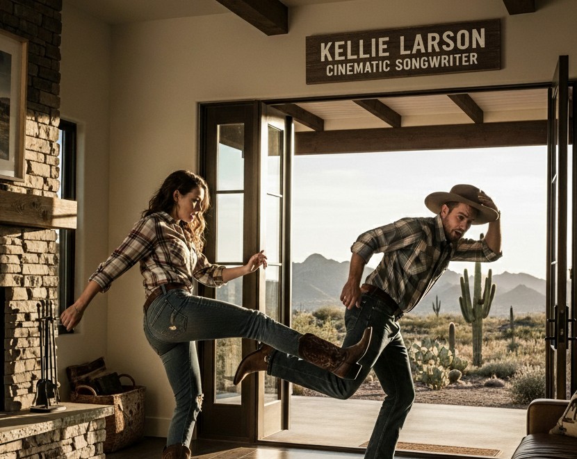 Song artwork for Showdown at My Door by Kellie Larson